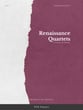 Renaissance Quartets of Progressive Difficulty, Volume 1 for Sax Quartet cover